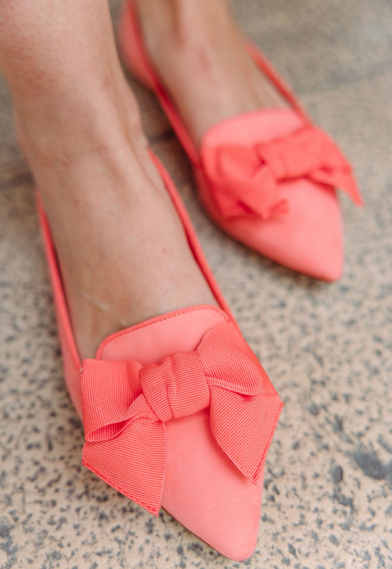 Rosso Schleifenloafer Pointy