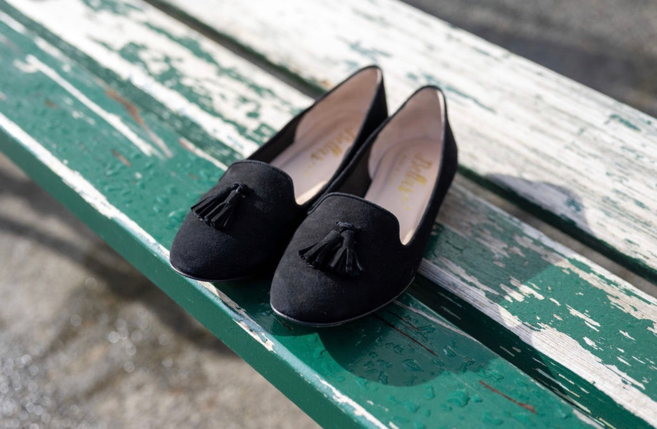 SHOOTINGSCHUH Nero-Nero Tasselloafer Klassik 41