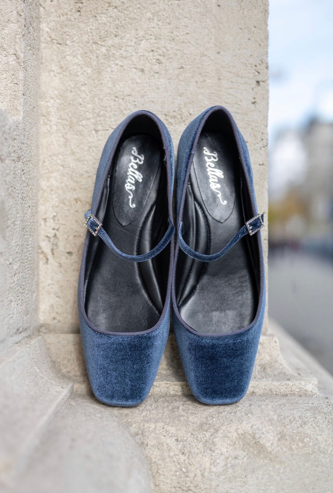 Indaco Mary Jane Velluto