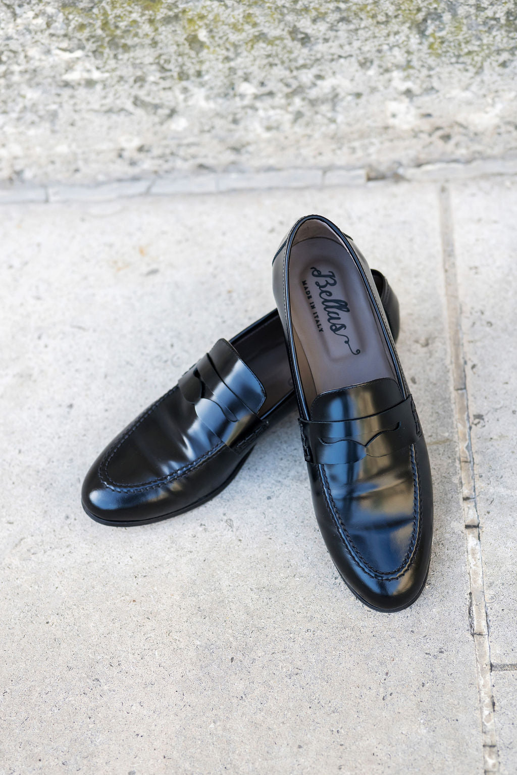 Abrasivato Nero Pennyloafer