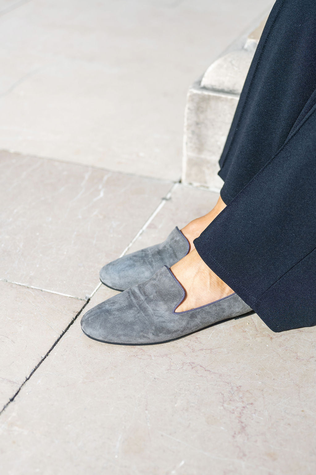 Antracite Loafer gefüttert