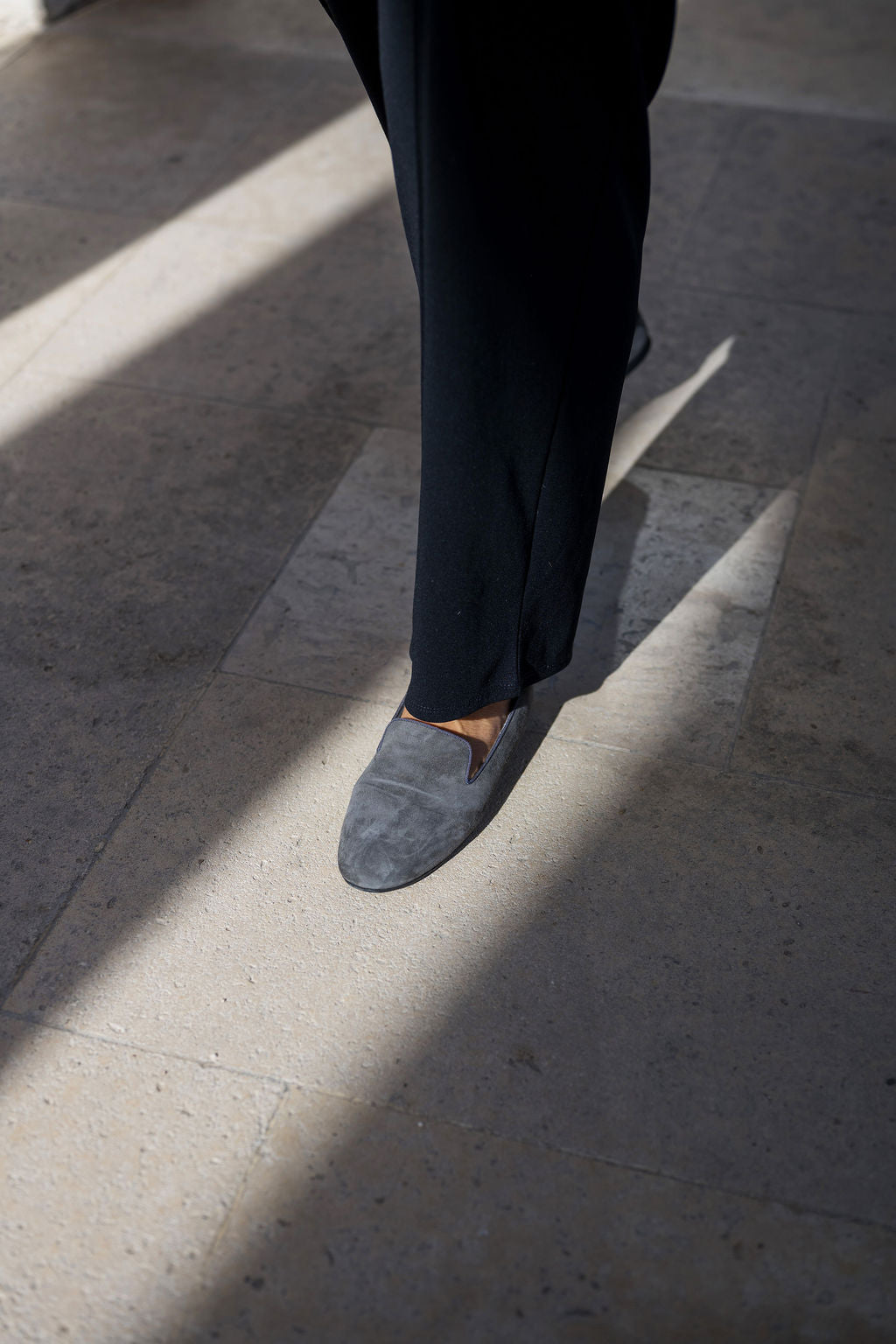 Antracite Loafer gefüttert