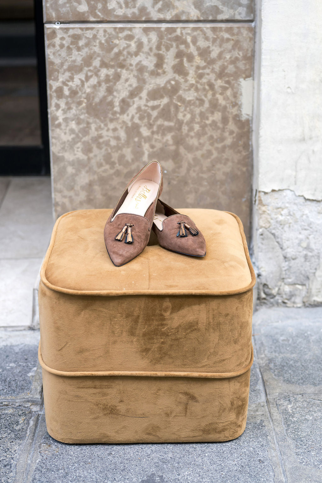 Cacao - Berg Wash Bronzo Tasselloafer Pointy (kurzer Tassel)