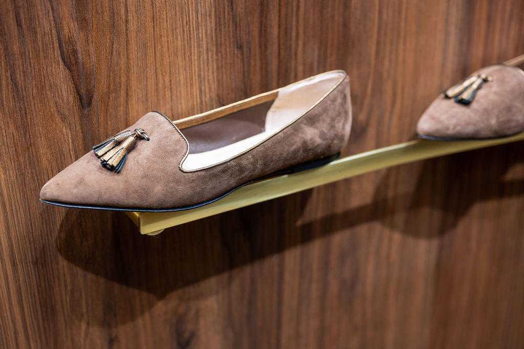 Cacao - Berg Wash Bronzo Tasselloafer Pointy (kurzer Tassel)