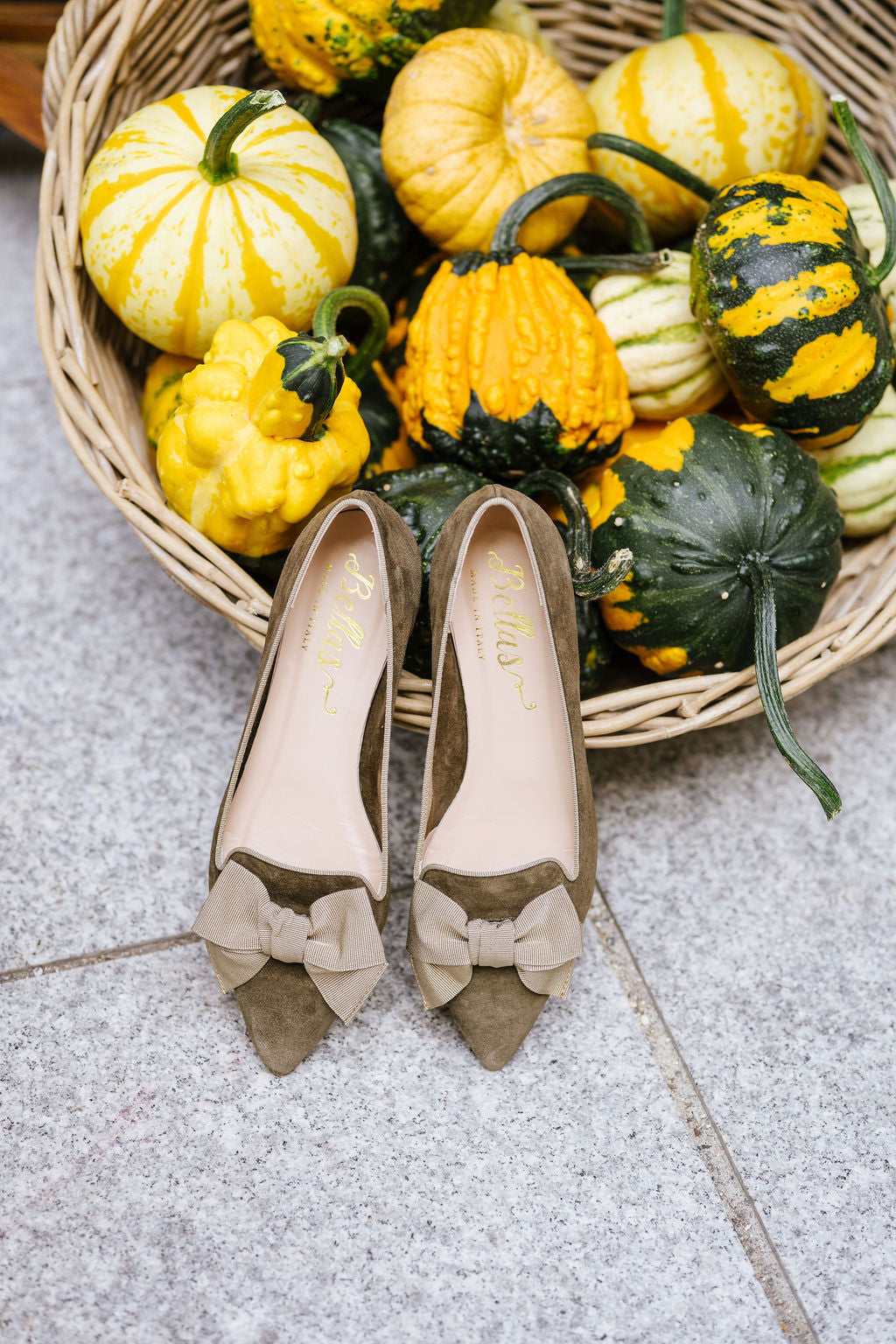 Oliva-Tortora Schleifenloafer Pointy