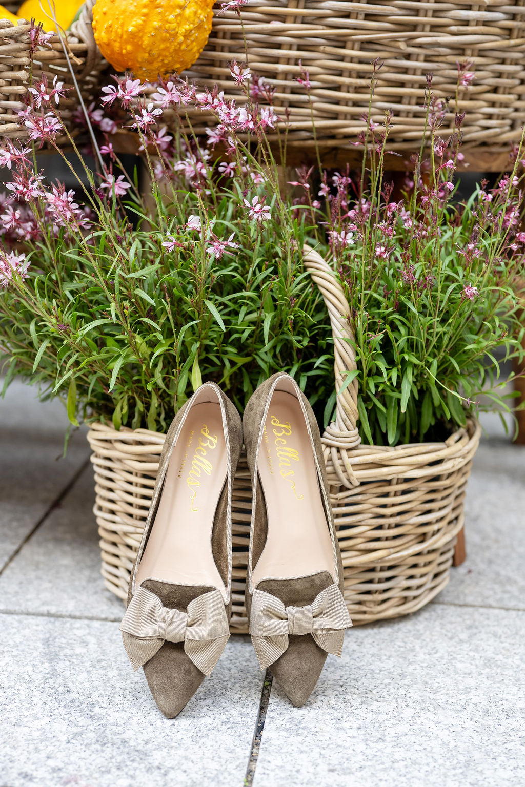 Oliva-Tortora Schleifenloafer Pointy