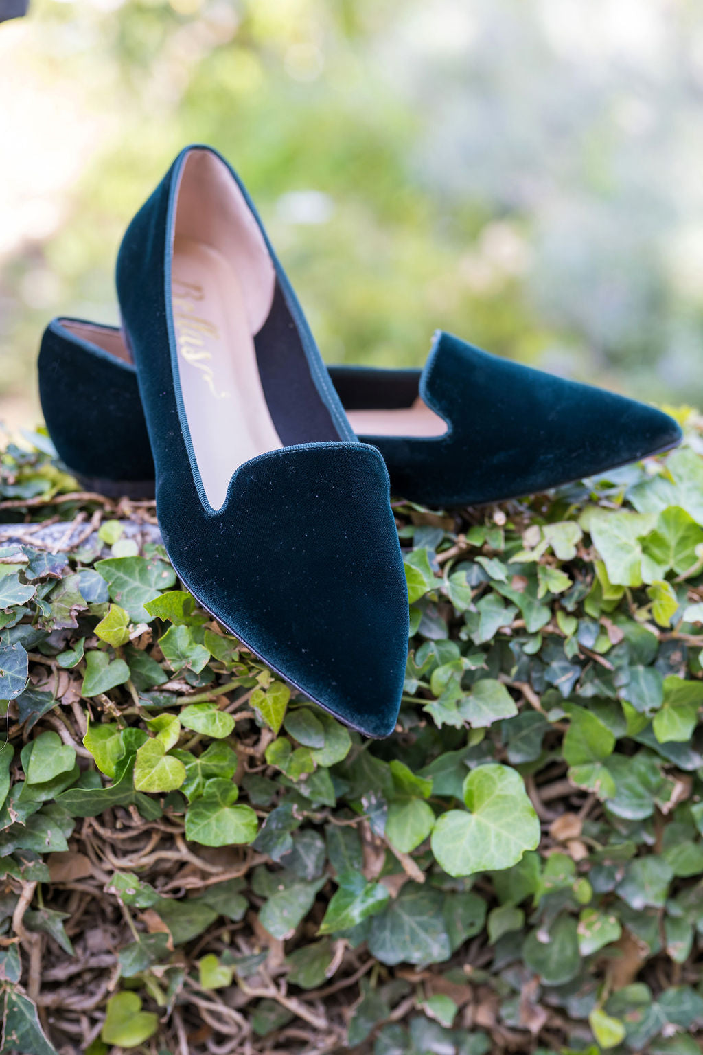 Verde Velvet Pointy Loafer