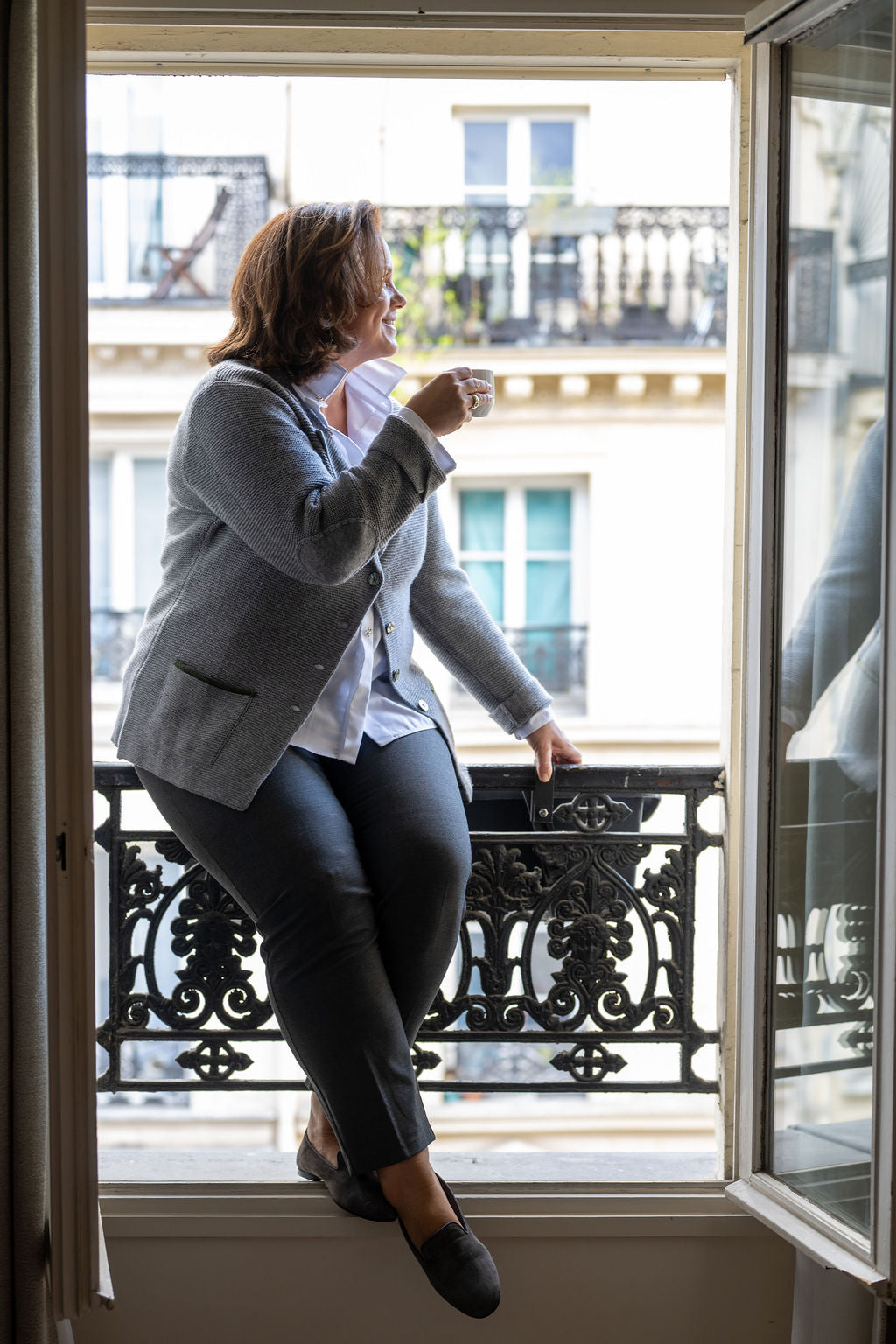 Antracite Loafer gefüttert