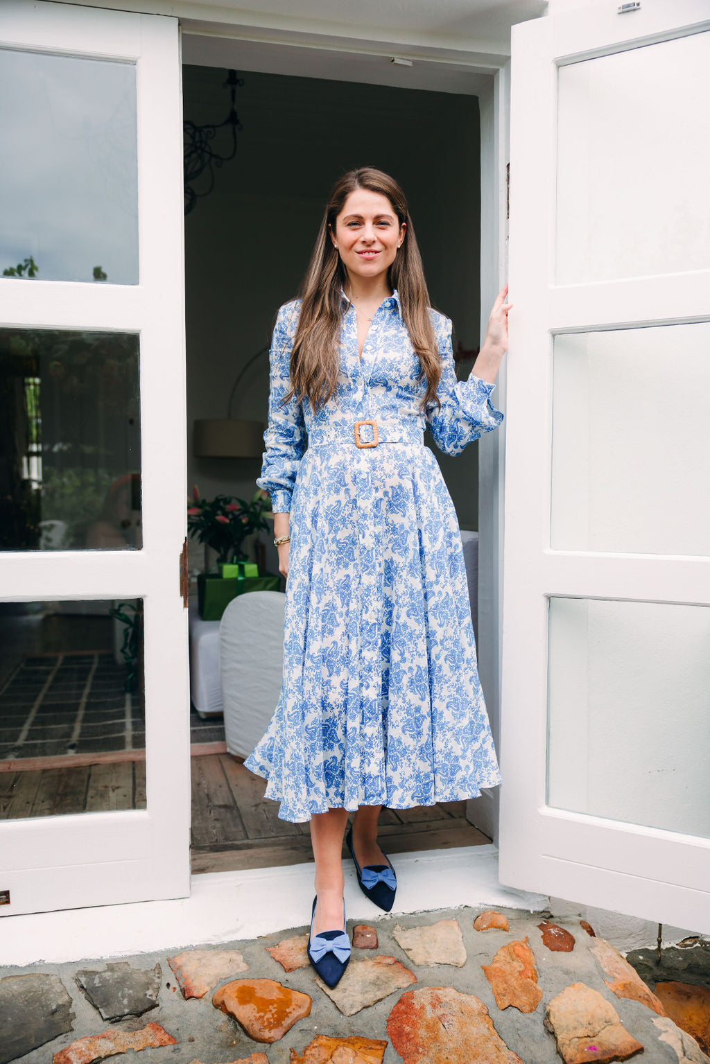 Blu-Onda Pointy Bow Loafer
