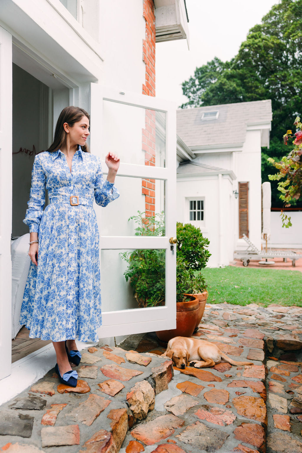 Blu-Onda Pointy Bow Loafer