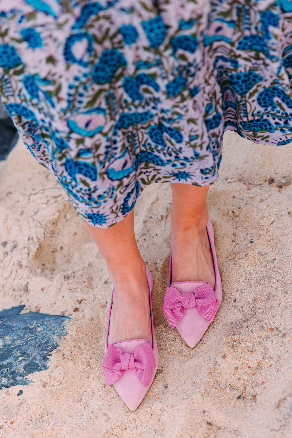 Pig Rose-Ortensia Schleifenloafer Pointy