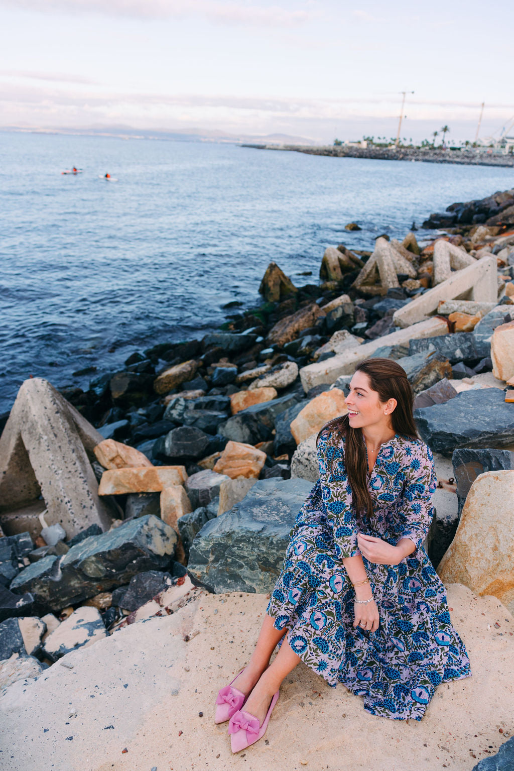 Pig Rose-Ortensia Schleifenloafer Pointy