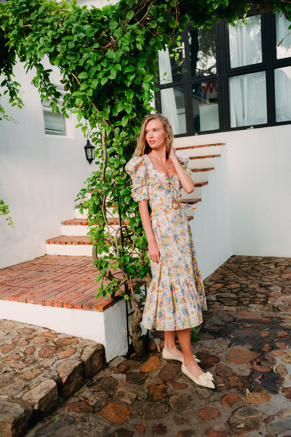 Citrus-Paglia Schleifenloafer Pointy