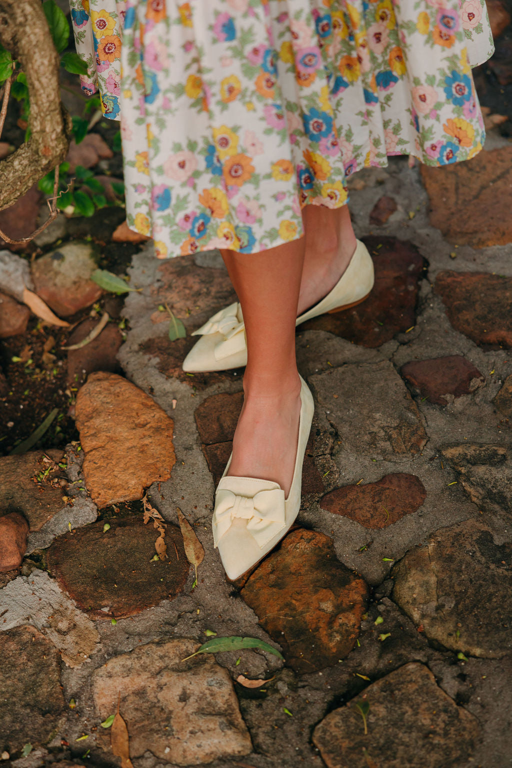 Citrus-Paglia Schleifenloafer Pointy