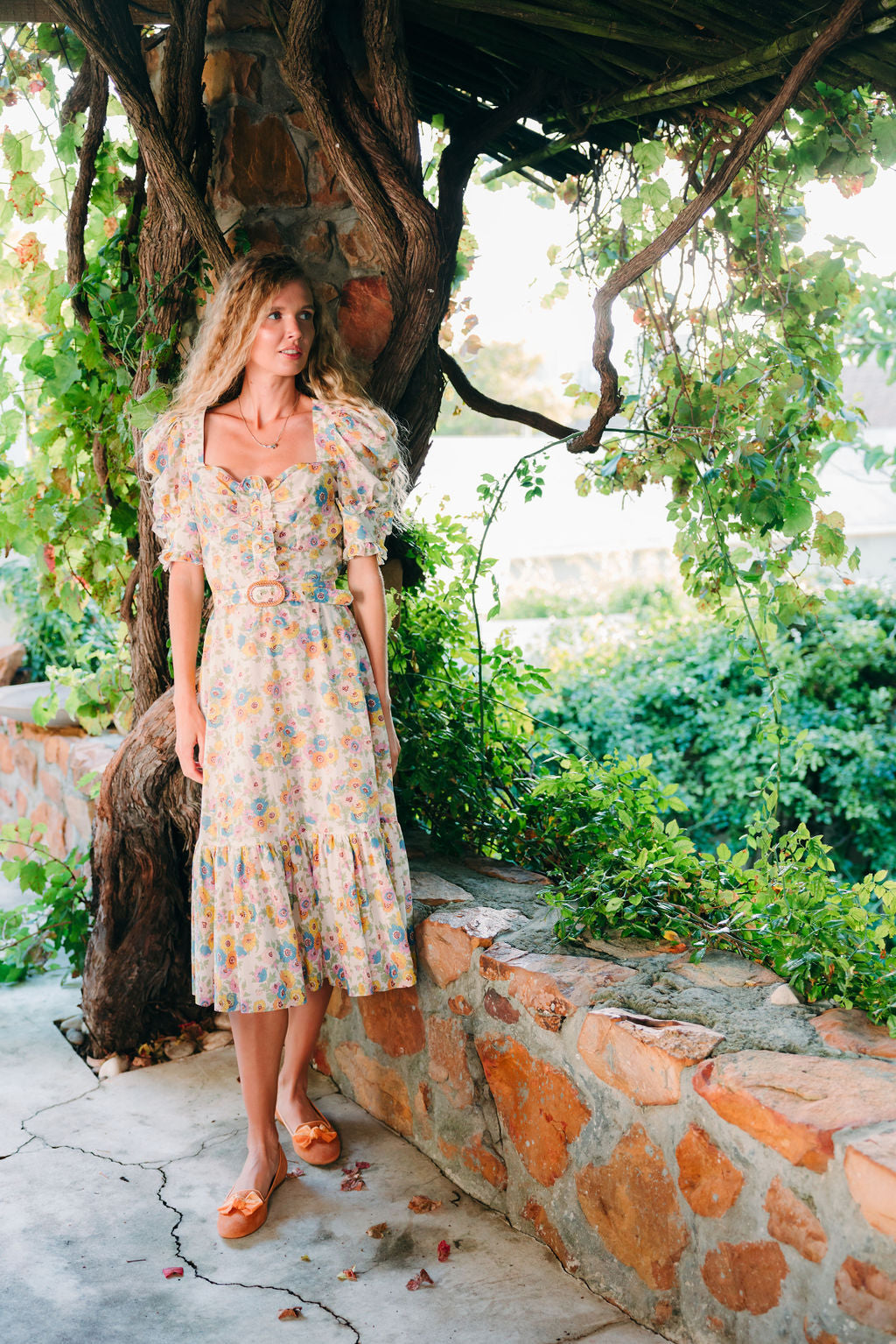 Amber-Zabaione Schleifenloafer