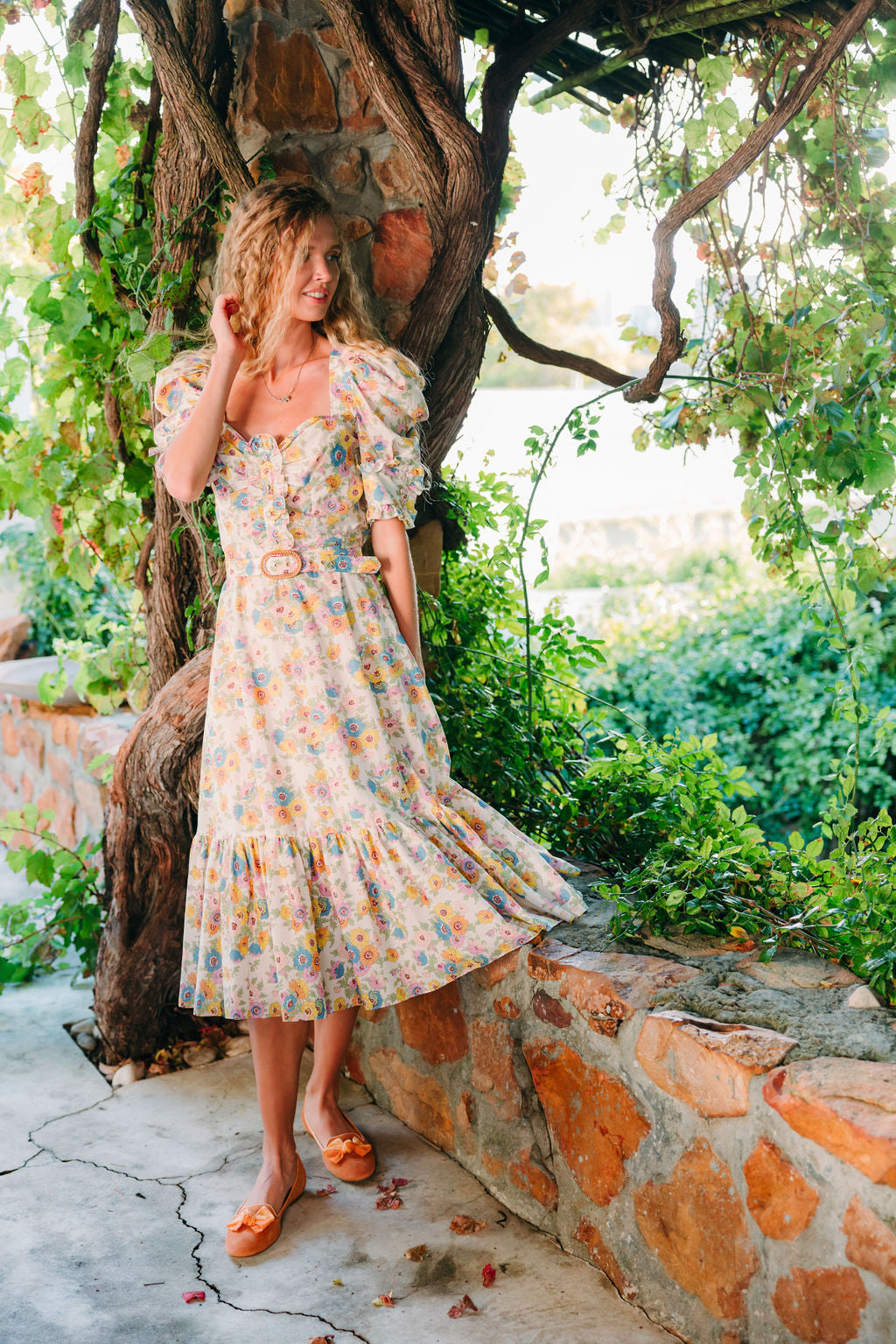 Amber-Zabaione Schleifenloafer