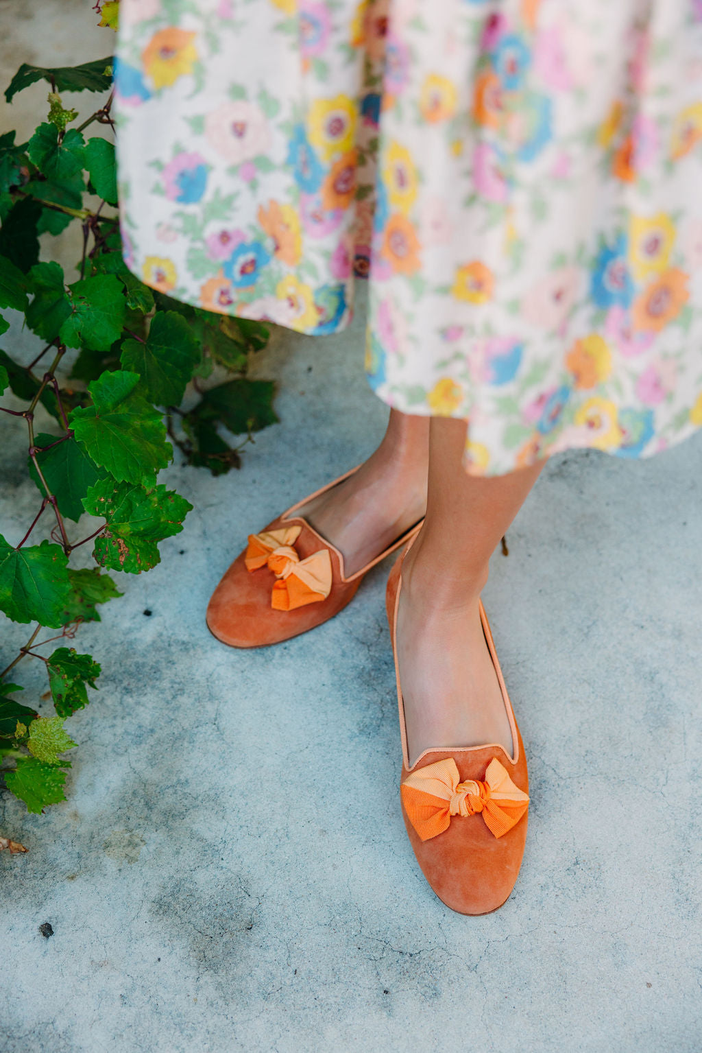 Amber-Zabaione bow loafers