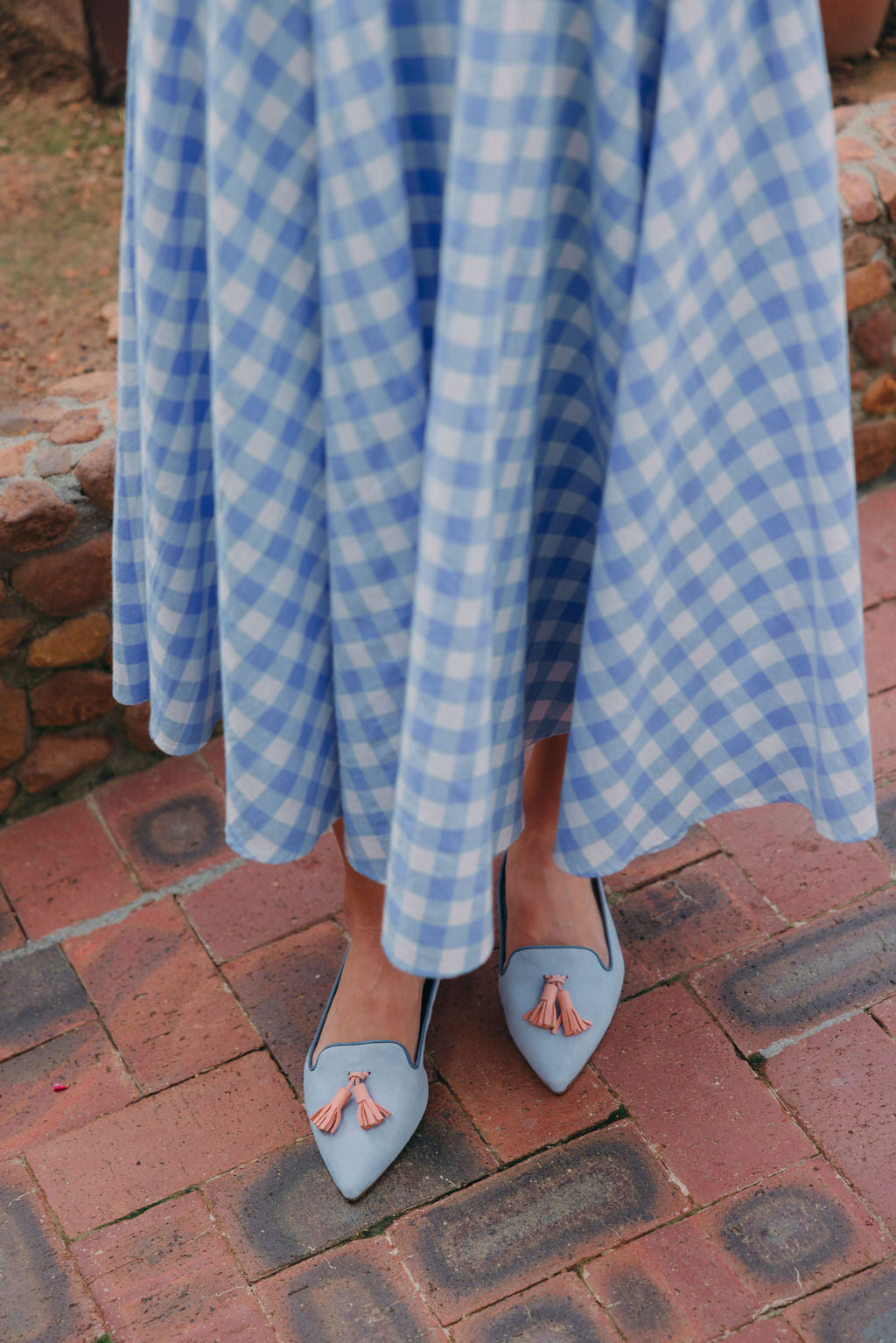 Xeno-Arancio-Dark Blue Tasselloafer Pointy (kurzer Tassel)