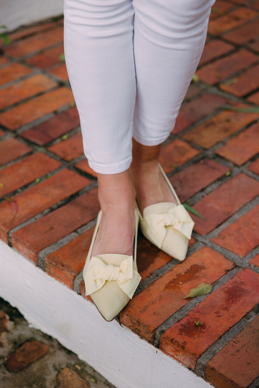 Citrus-Paglia Schleifenloafer Pointy