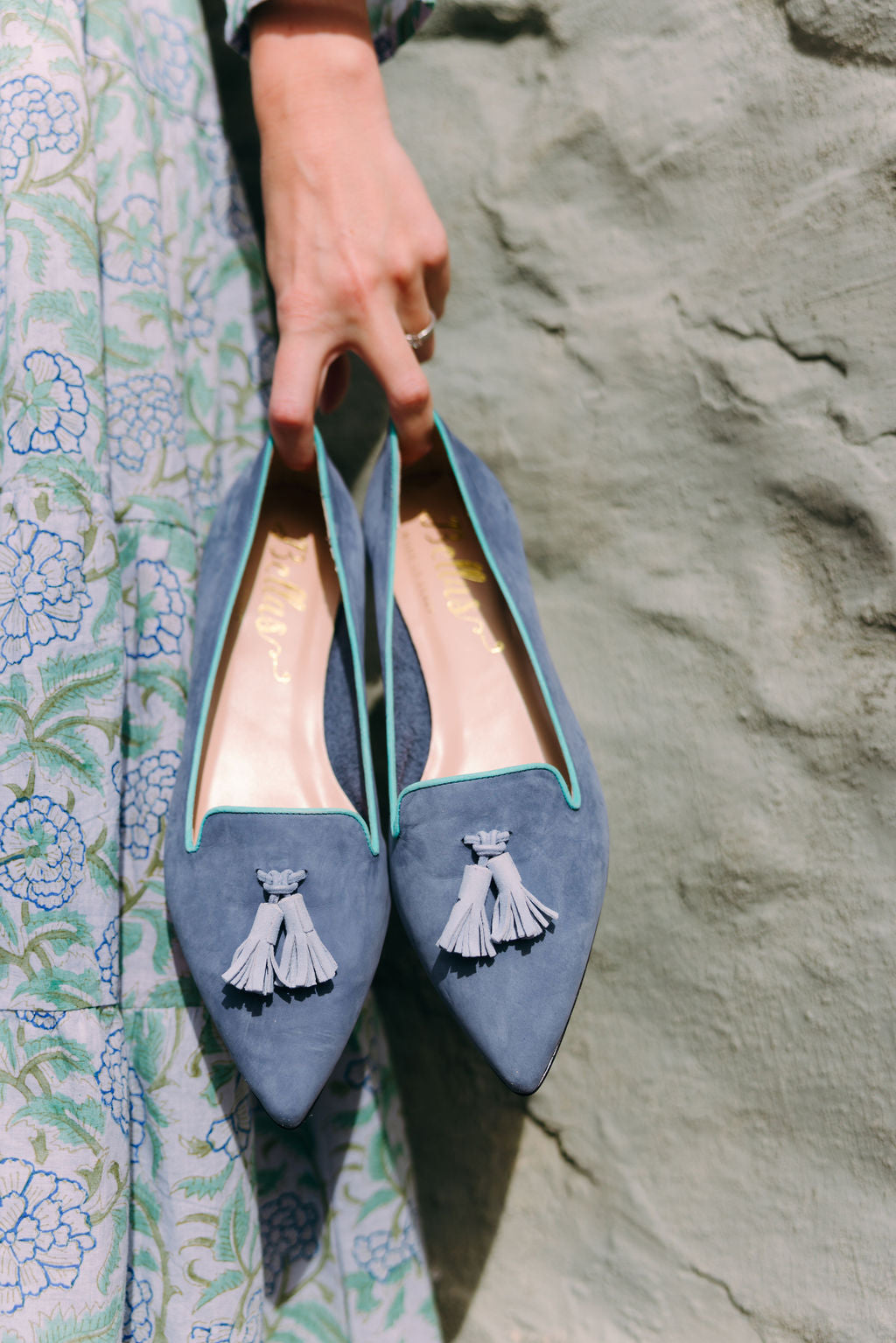 Dark Blue-Xeno-Tiffany Tasselloafer Pointy (kurzer Tassel)