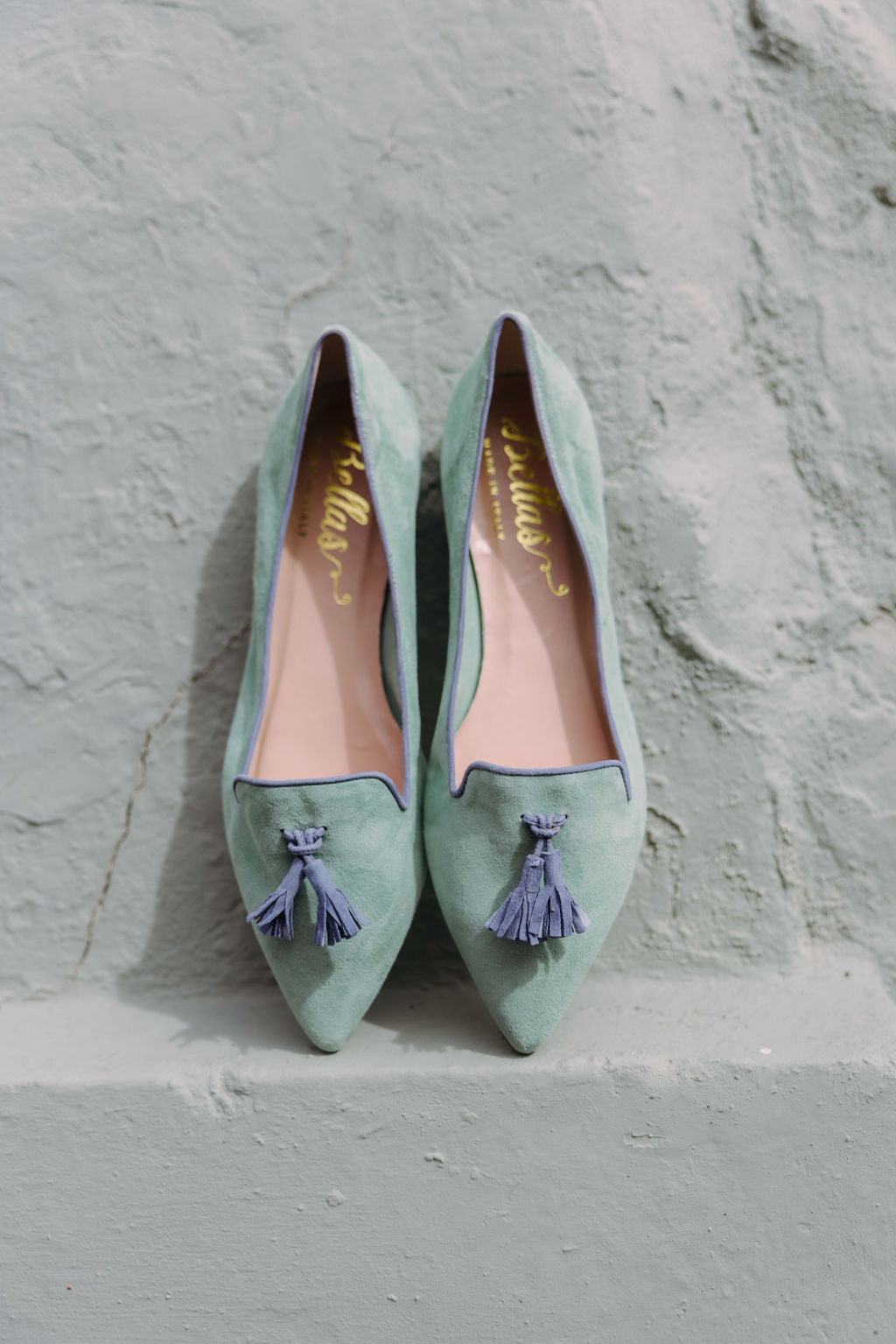 Salvia-Heaven Tasselloafer Pointy (kurzer Tassel)