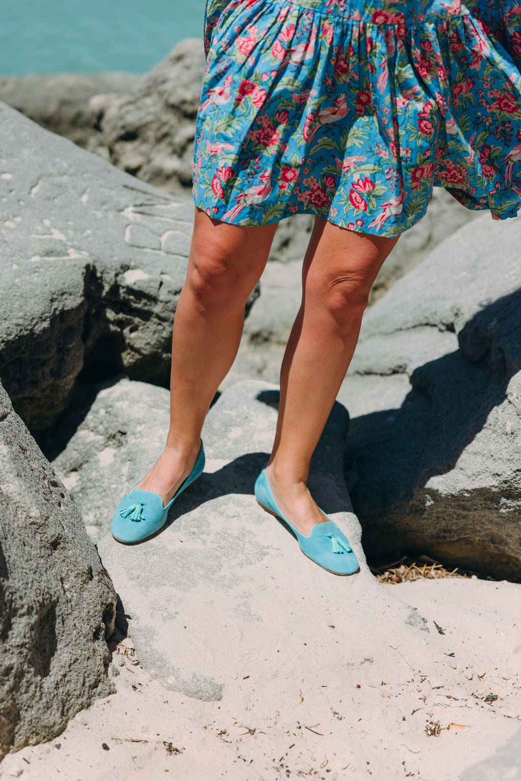 Turq-Serenity Tasselloafer Klassik