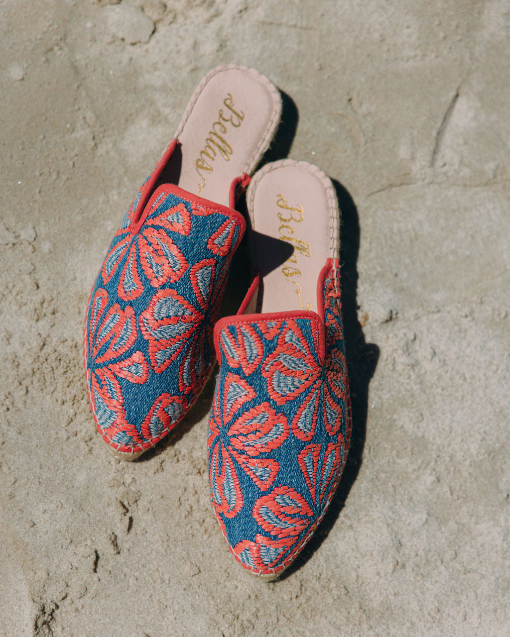 Coral Espadrilles Mules