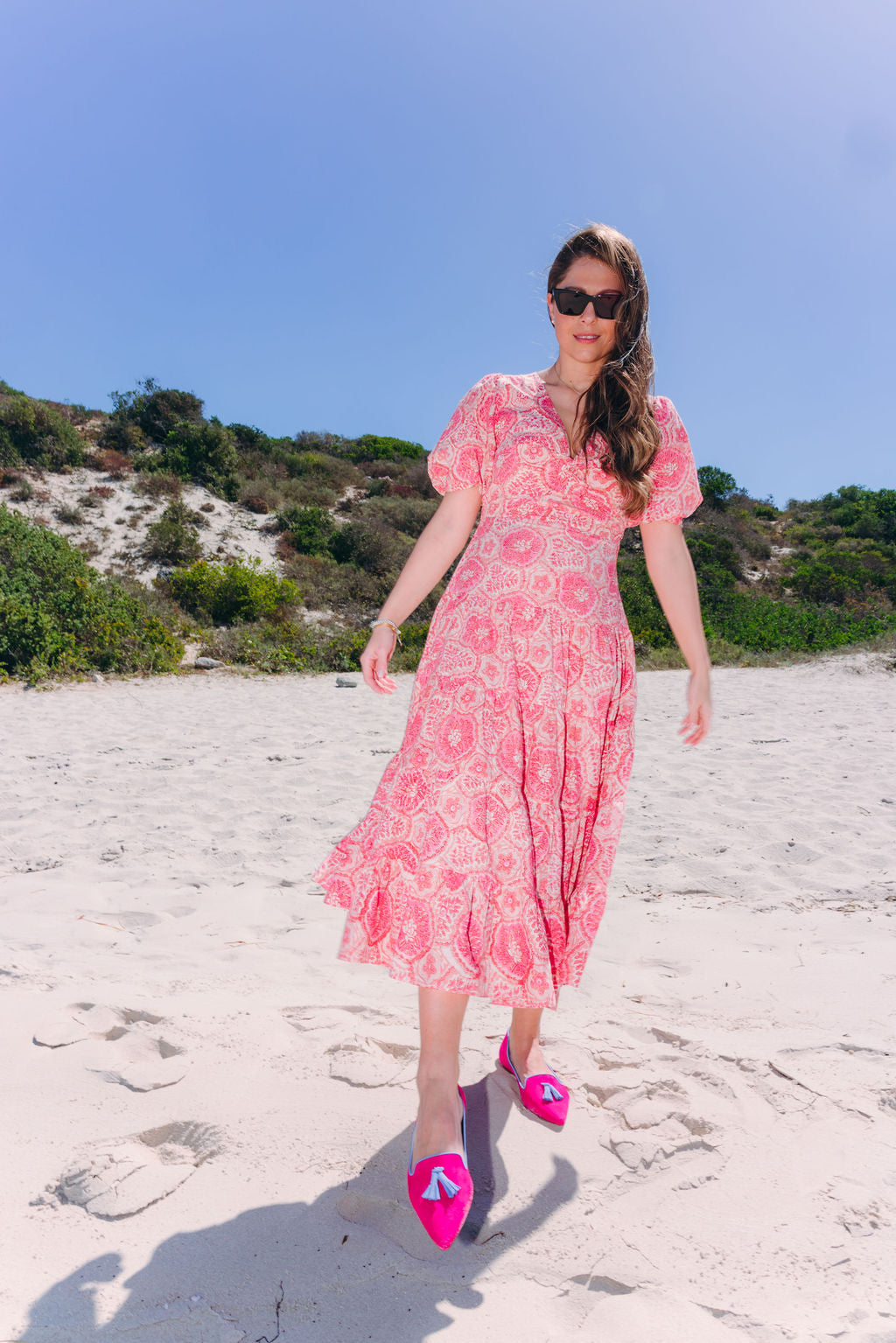 Fuxia-Onda Tasselloafer Pointy (kurzer Tassel)