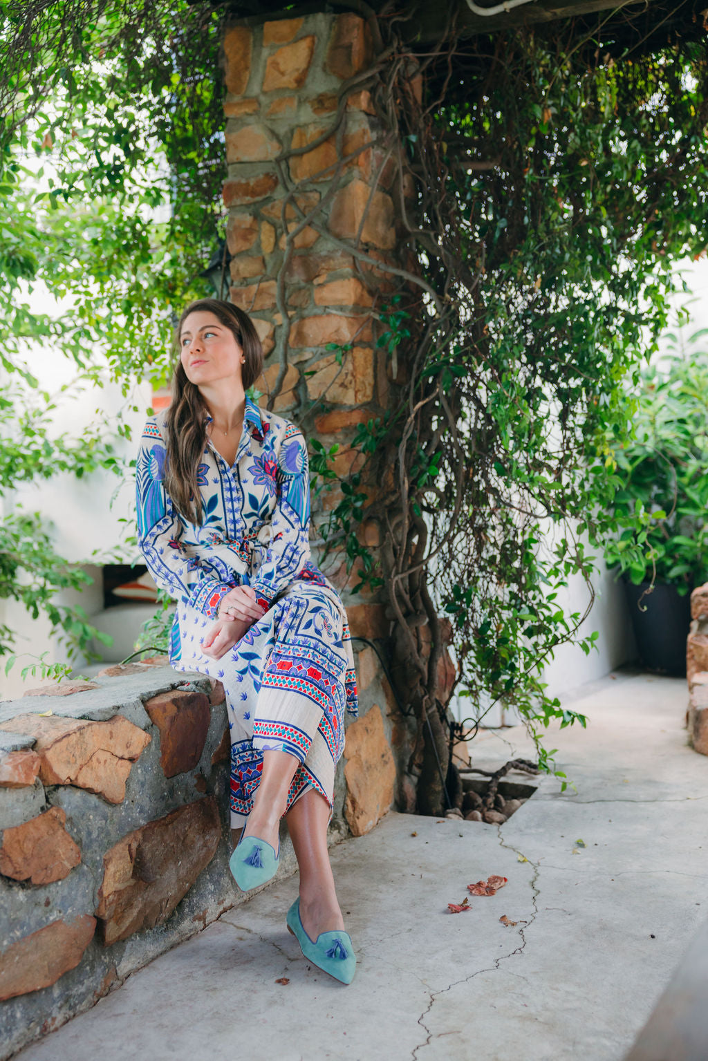 Salvia-Heaven Tasselloafer Pointy (kurzer Tassel)