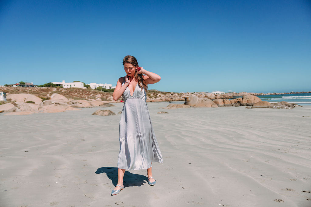 Berg Wash Argento Schleifen Mules