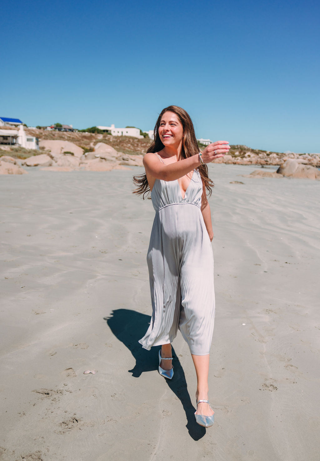 Berg Wash Argento Schleifen Mules