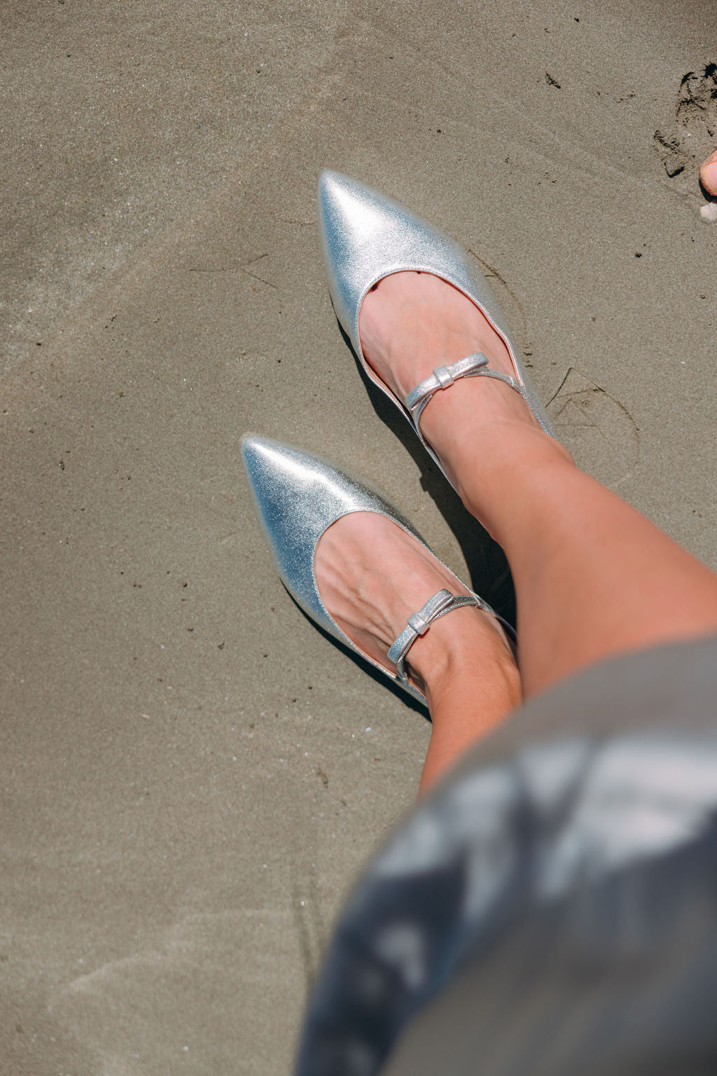 Berg Wash Argento Schleifen Mules