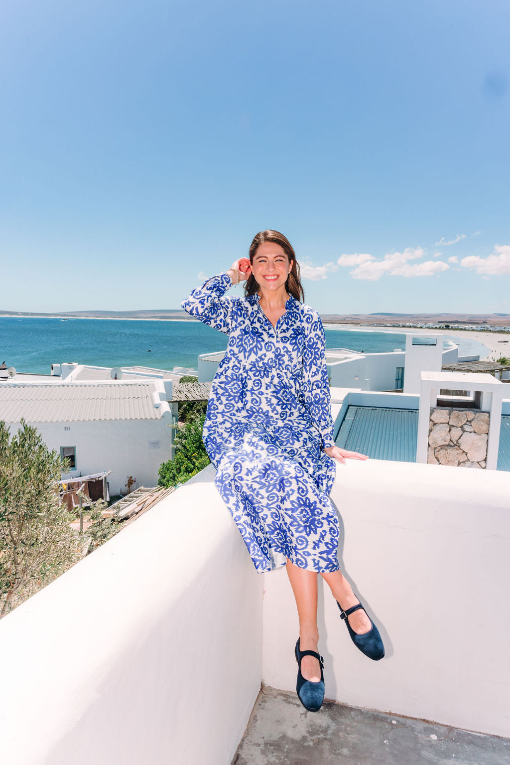 Mary Jane Furlane Velluto Bleu