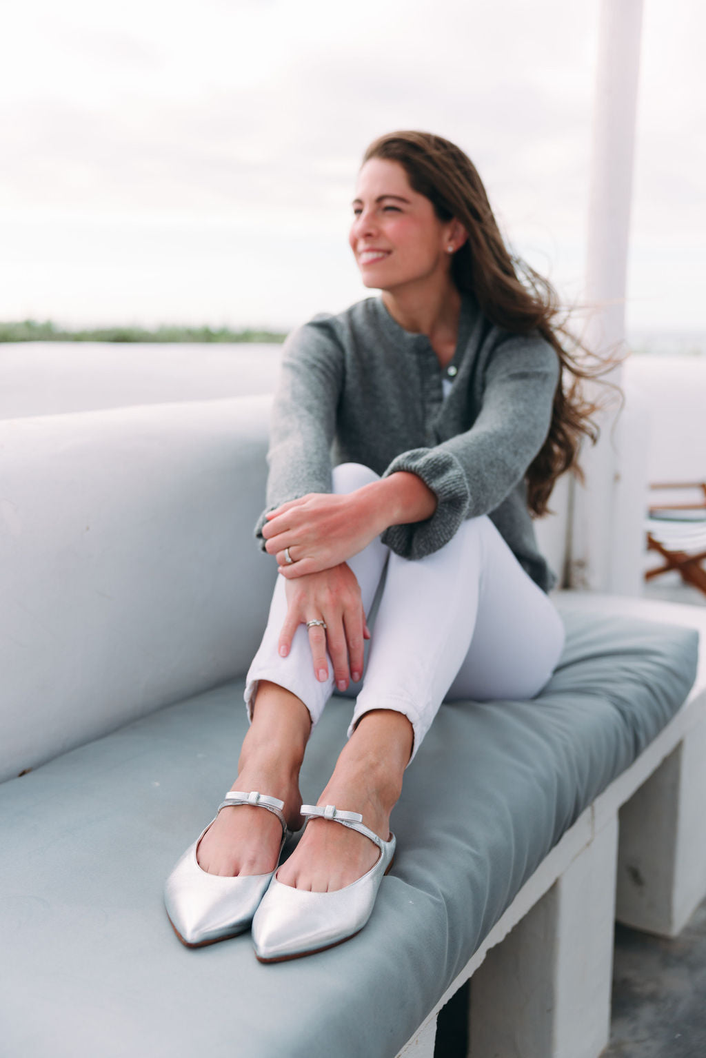 Berg Wash Argento Schleifen Mules