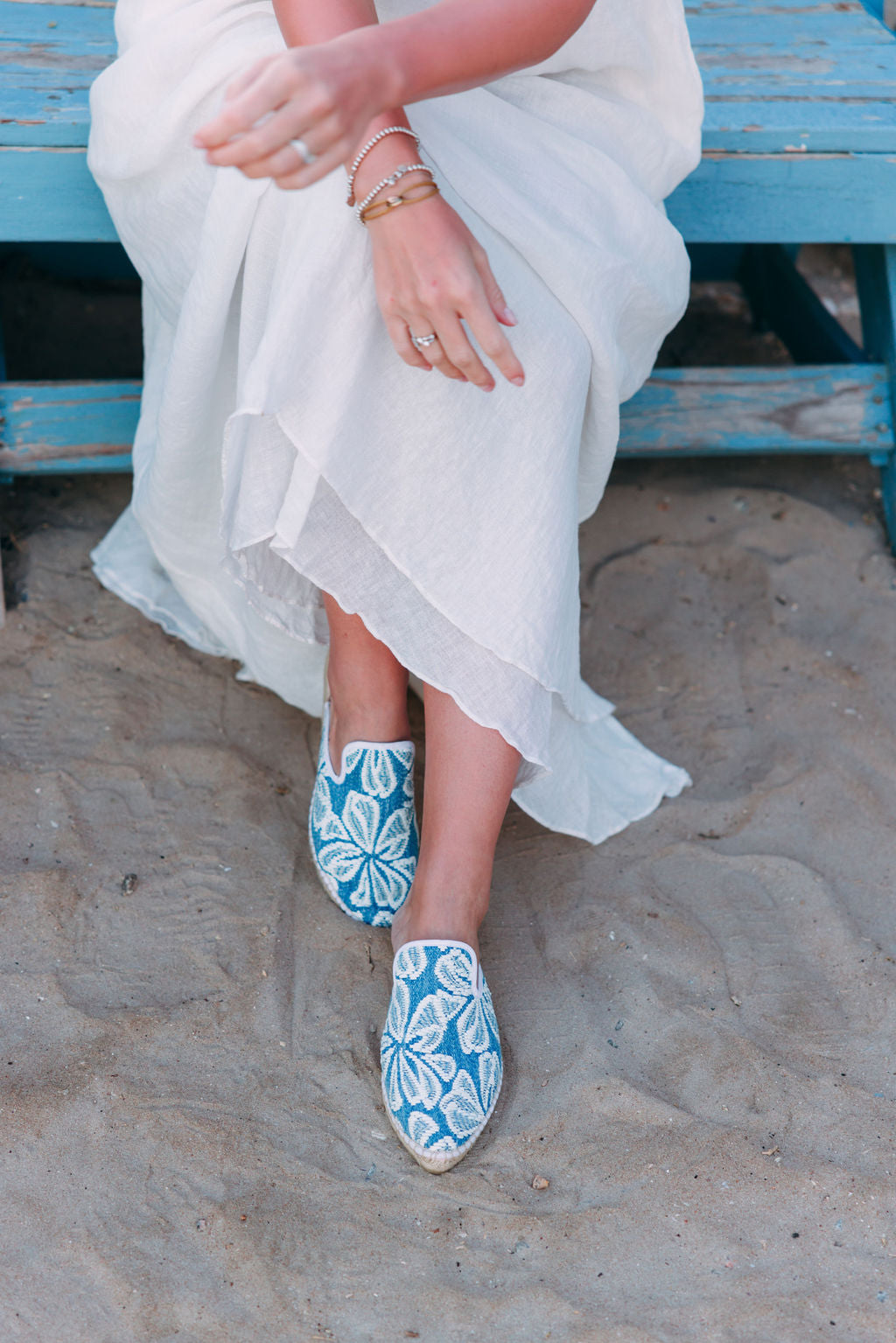 Blanco Espadrilles Mules