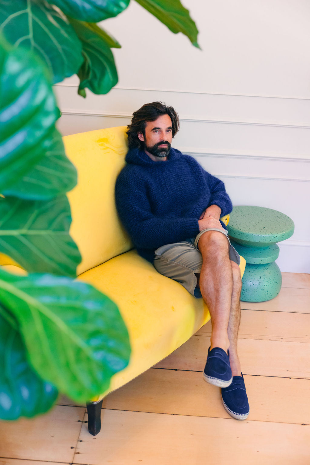 Herren Espadrilles Afelpado Azul