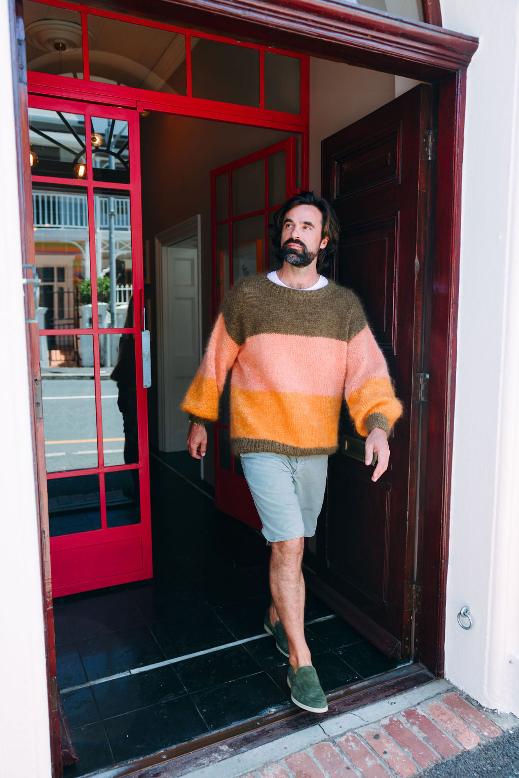 Olive Yachtslipper Herren