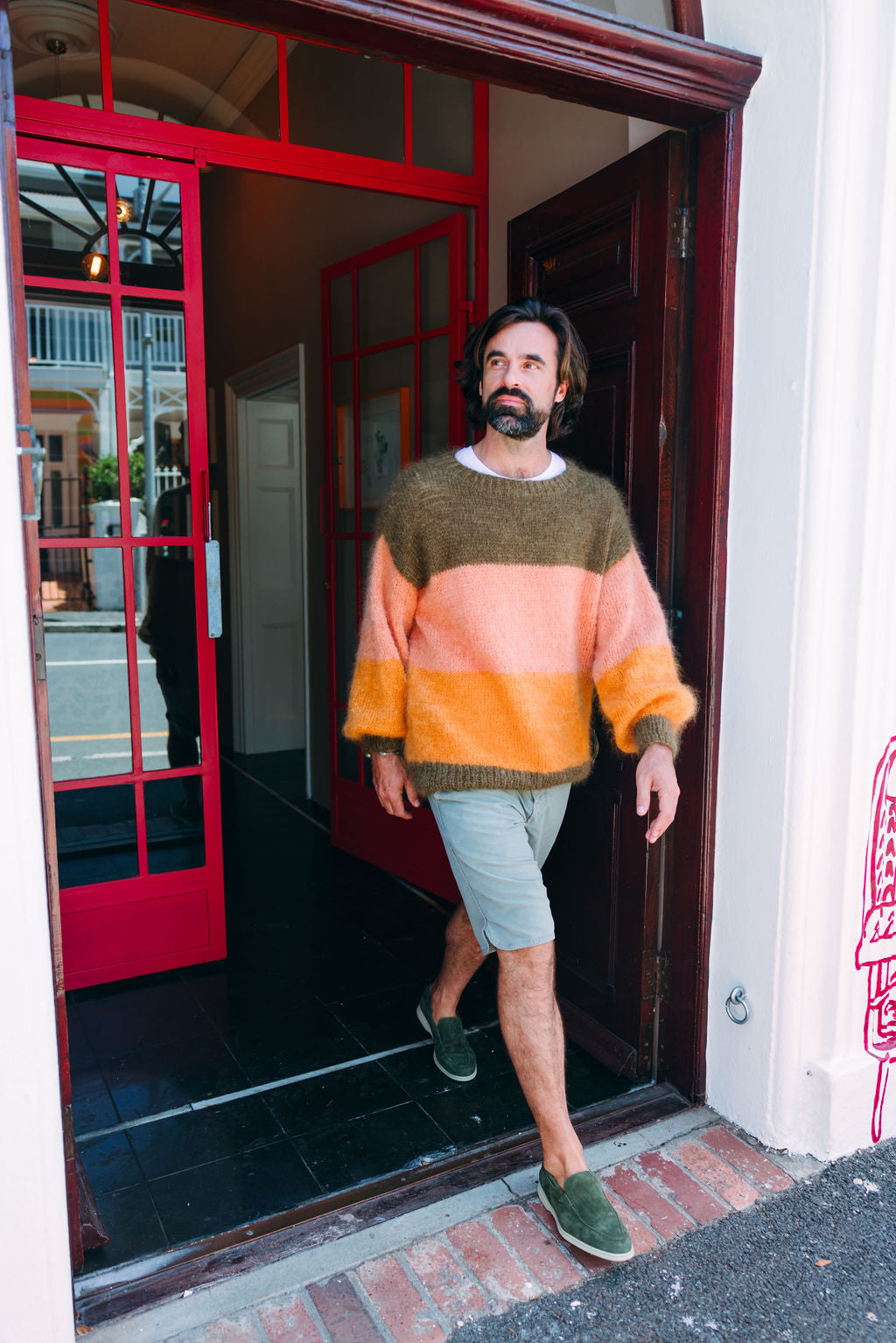 Olive Yachtslipper Herren