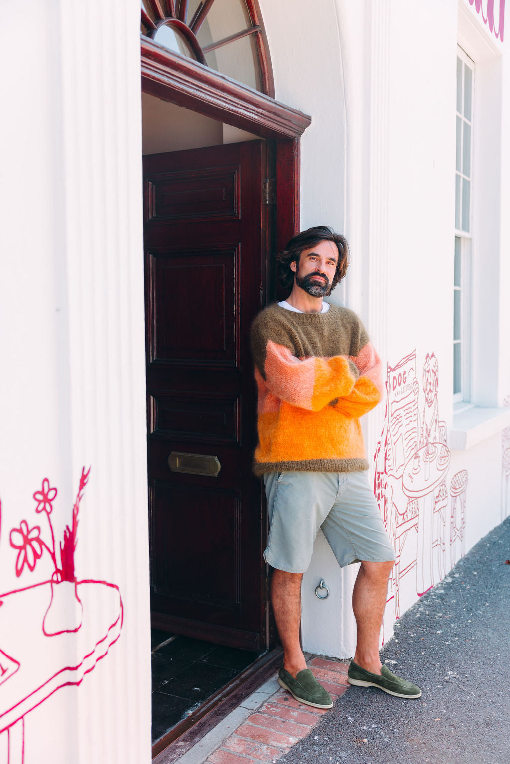 Olive Yachtslipper Herren