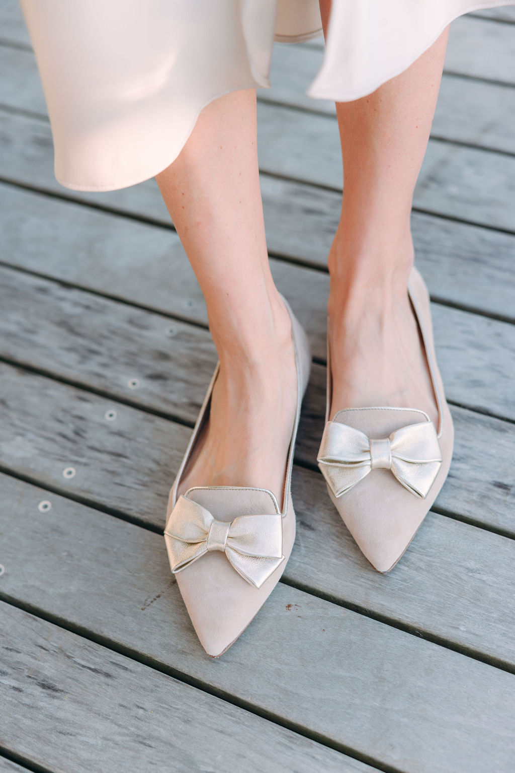 Creta-Berg Wash Platino Bow Loafer Pointy