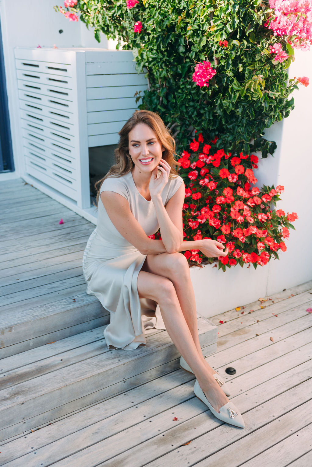 Crema-Berg Wash Platino Tasselloafer Pointy (kurzer Tassel)