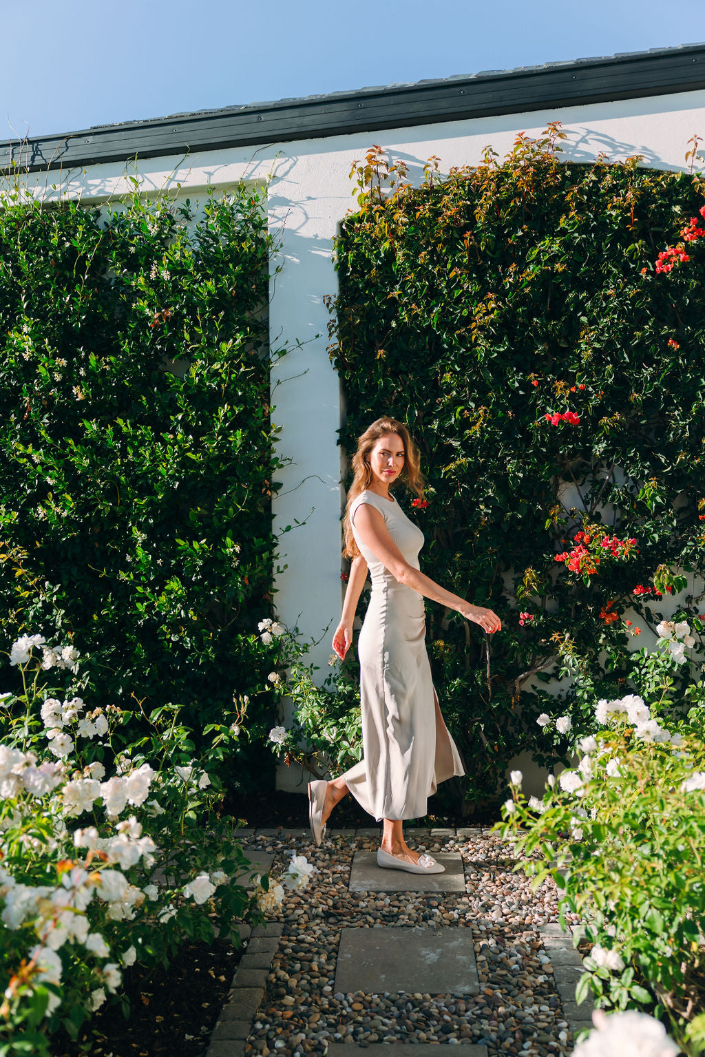 Beige-Panna Schleifenloafer