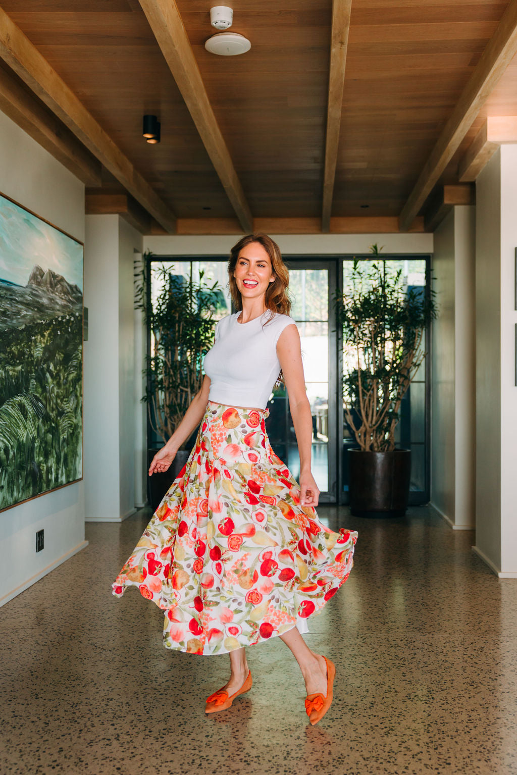 Amber-Mandarino Schleifenloafer Pointy