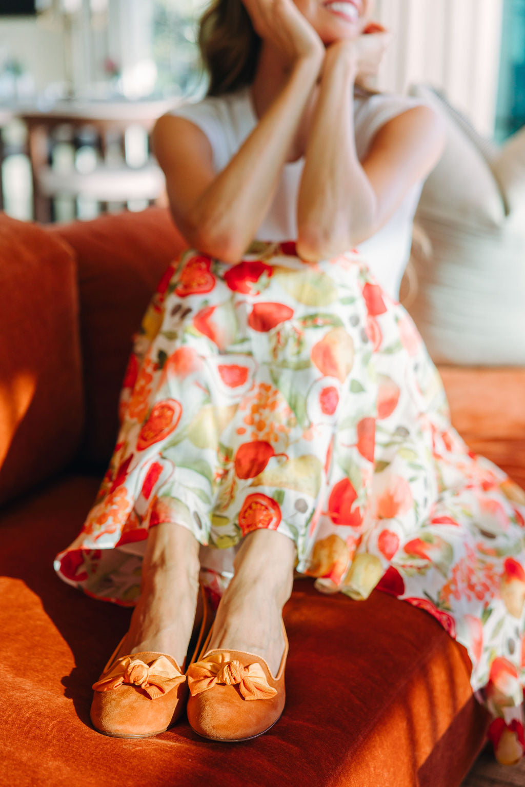 Amber-Zabaione Schleifenloafer