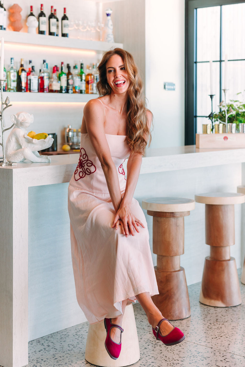 Mary Jane Furlane Velluto Bordo