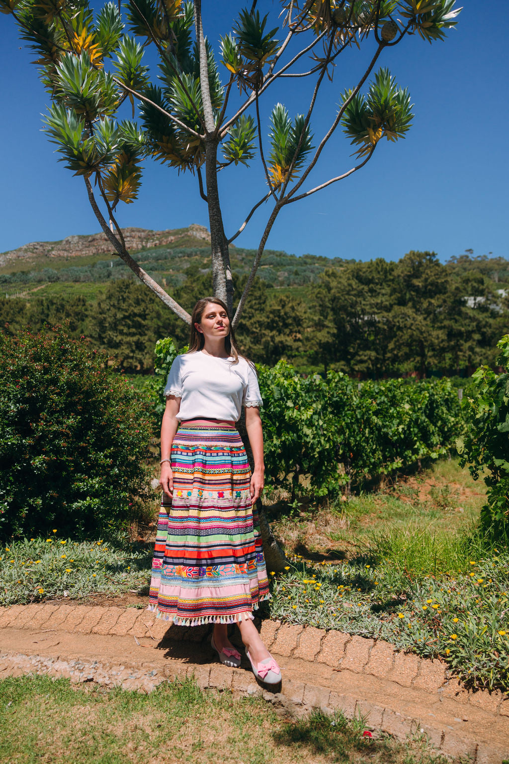 Grey-Rosa Schleifenloafer