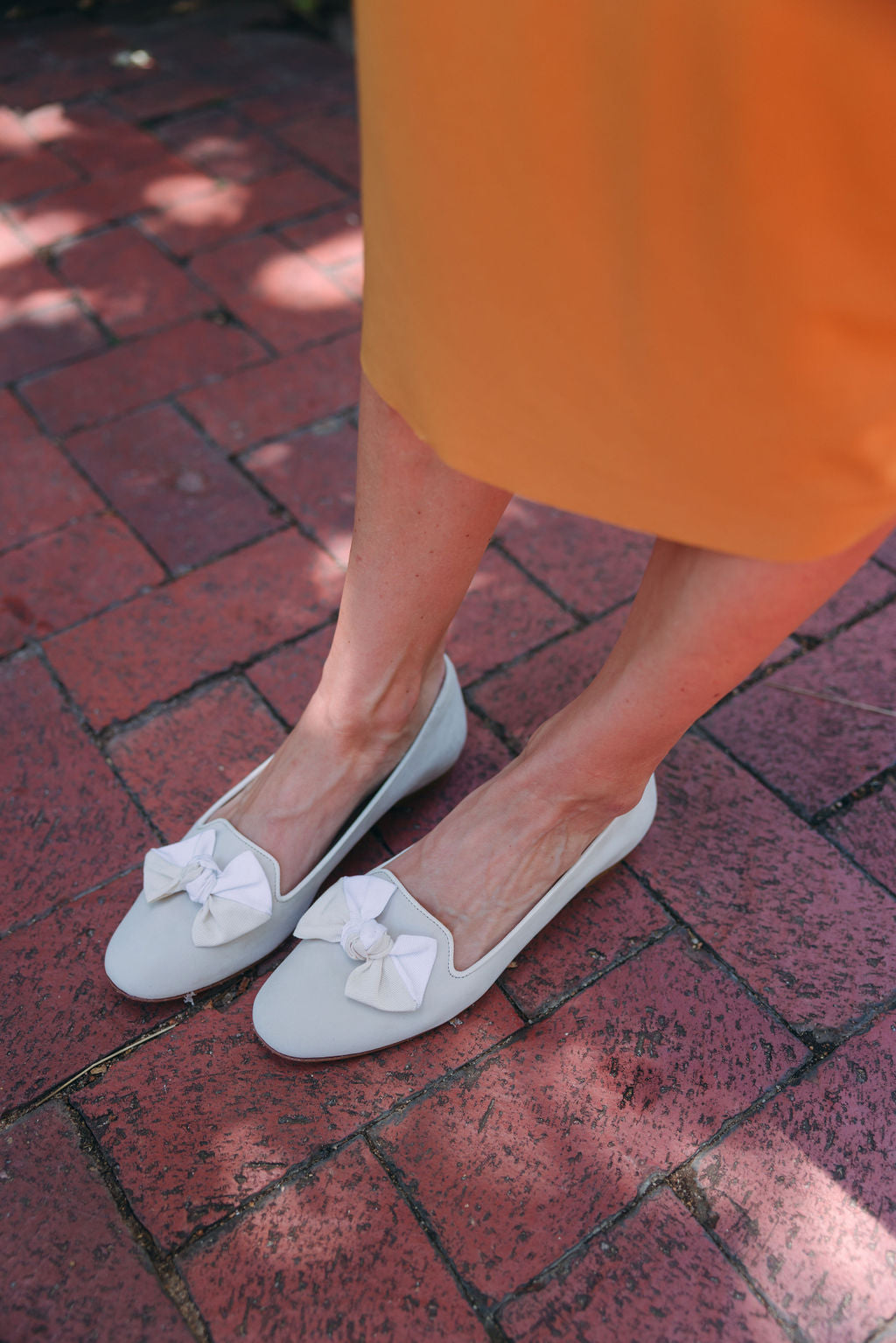 Beige-Panna Schleifenloafer