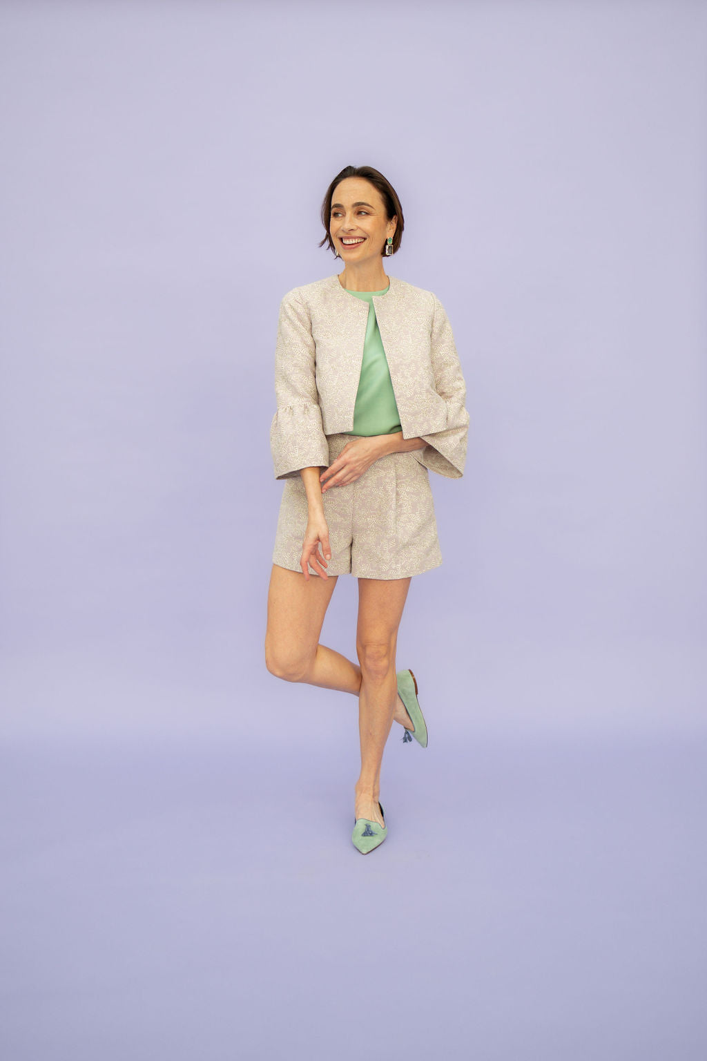 Salvia-Heaven Tasselloafer Pointy (kurzer Tassel)