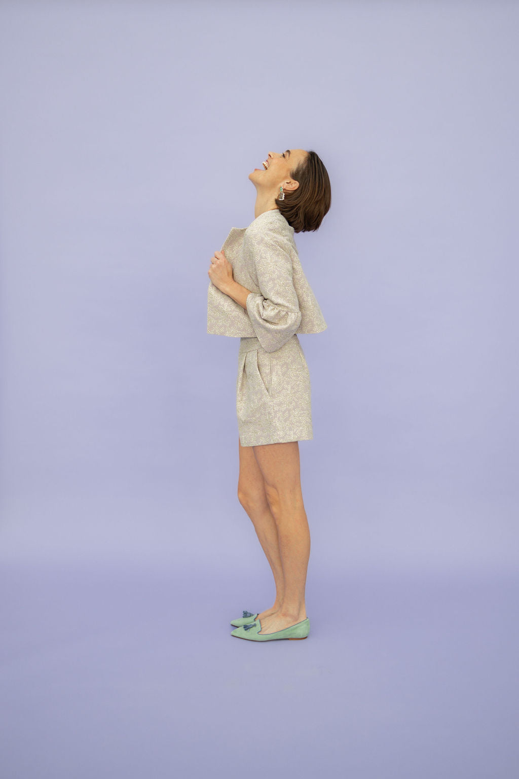 Salvia-Heaven Tasselloafer Pointy (kurzer Tassel)