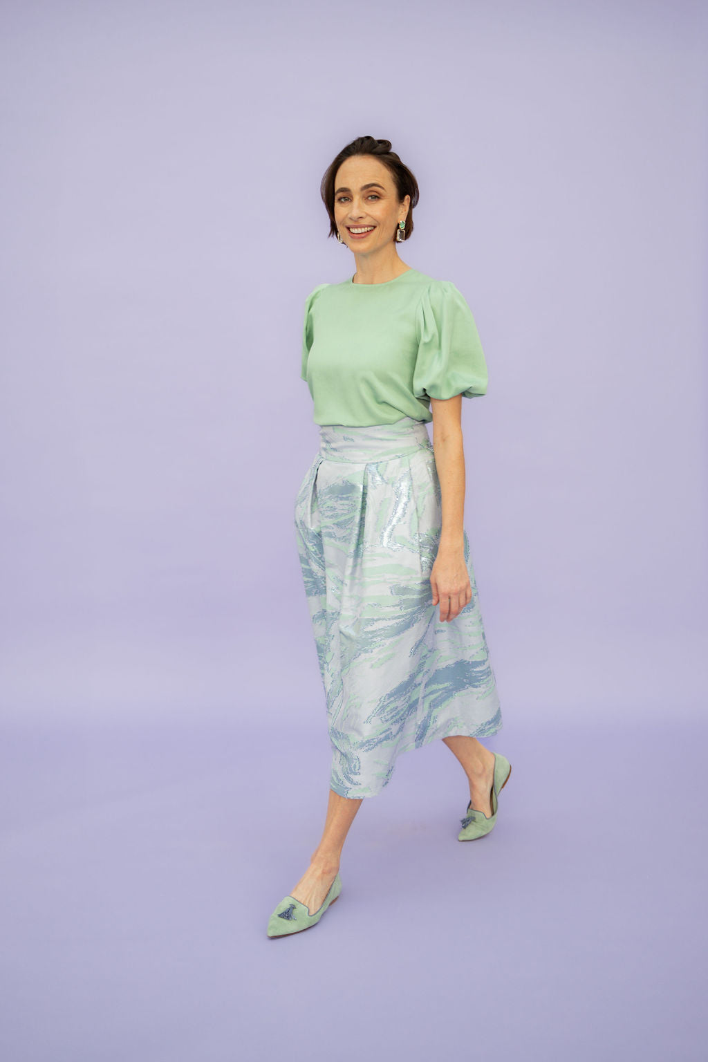 Salvia-Heaven Tasselloafer Pointy (kurzer Tassel)